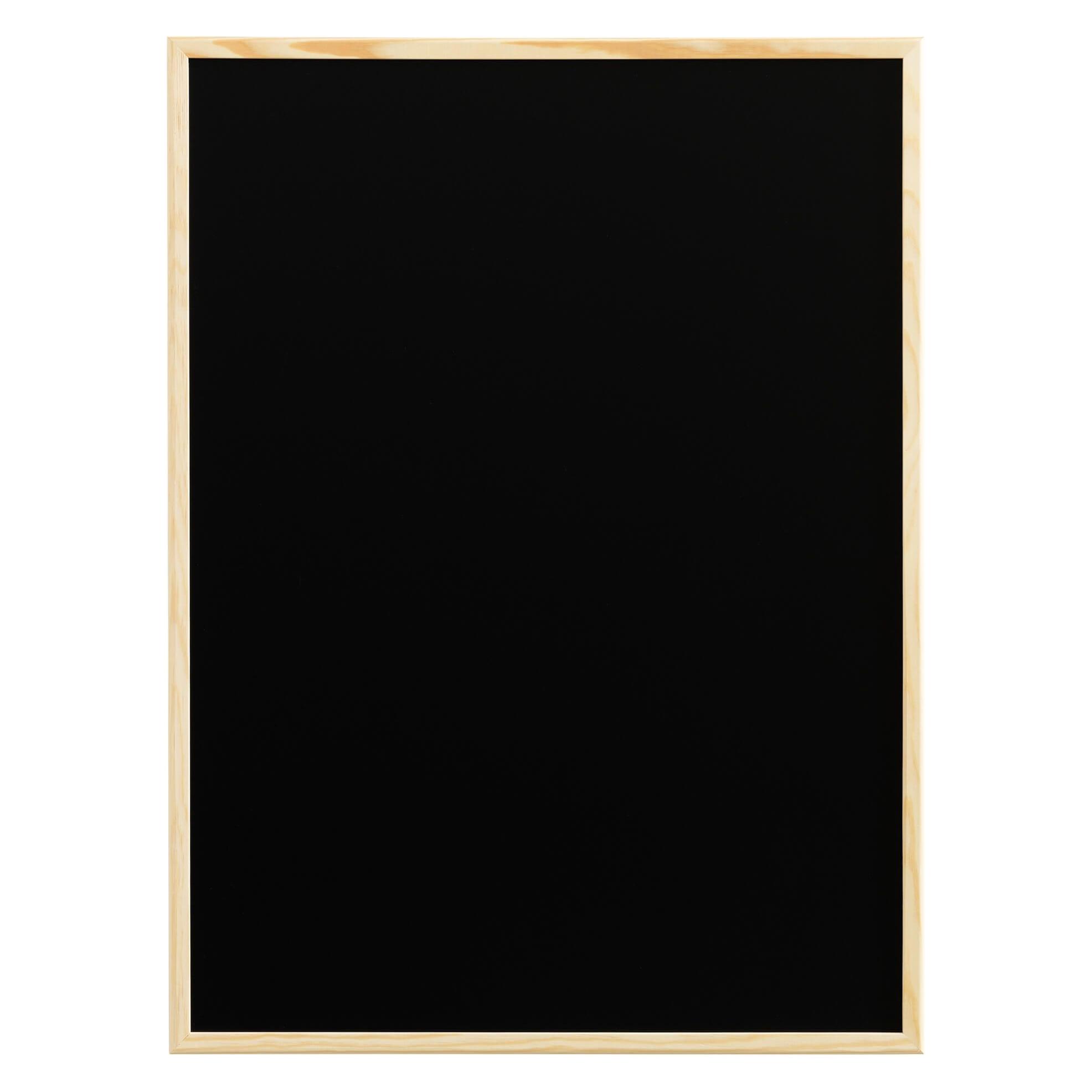 Naga Kridttavle med traeramme 80 x 60 cm Sort 80x1,5x60mm (1stk) (19001)