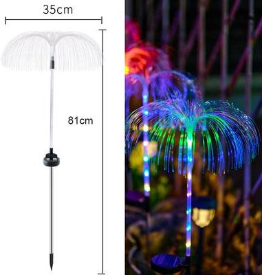 Perfect Picks Market LED Solar Garden Jellyfish Lights For Outdoor Yard And Pathway Waterproof Solar Power Flowers For Garden, Wedding color And Color