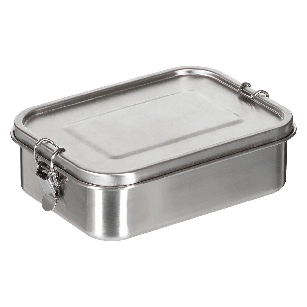 Mfh FoxOutdoor Lunchbox, "Premium", Edelstahl, ca. 19x14,5x6,5 cm (33579241)
