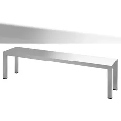 Chefgastro Aufsatzbord Edelstahl 1 stufig 1600 Selbstmontage BxTxH 1600x300x350mm