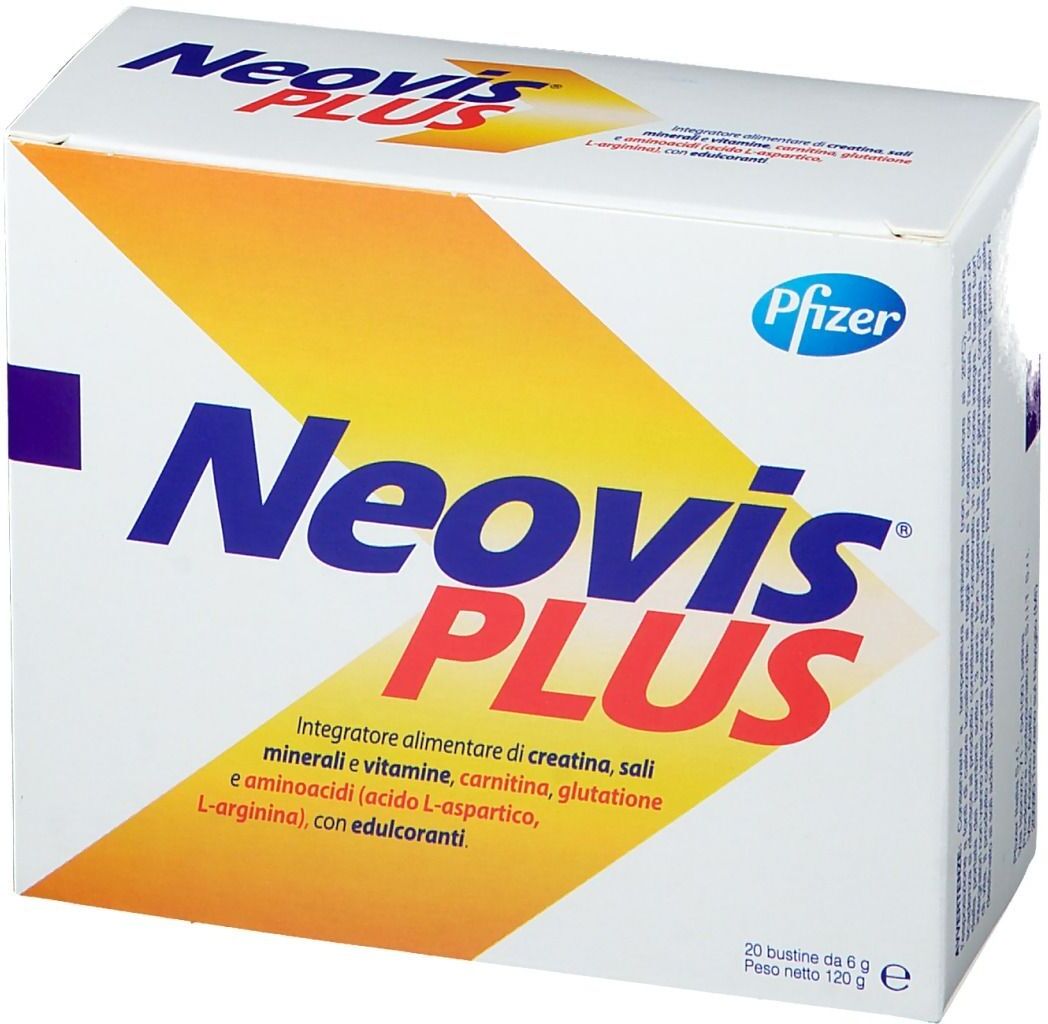 PFIZER ITALIA Srl NeovisPLUS - 20 Bustine - Integratore Energetico per Funzionalità Muscolare