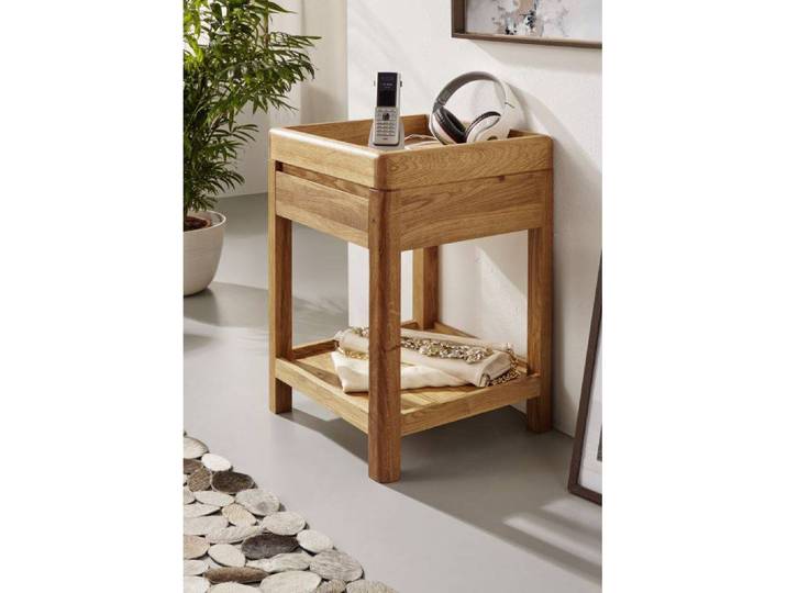 Beistelltisch Anamur II 40 x 60 x 40cm Braun Eiche