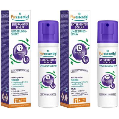 Puressentiel entspannter Schlaf Umgebungsspray 2x 2x75 ml Spray