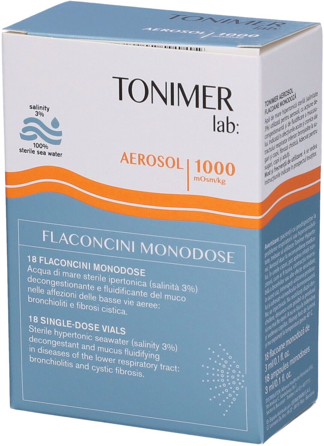 IST.GANASSINI SpA Tonimer Lab - Hypertonic Aerosol 18 Flaconi da 3ml