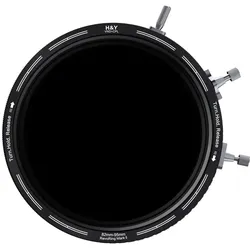 H&Y REVORING ND3-1000+CPL Filter MkII 82-95mm (82 mm, ND Filter), Objektivfilter, Schwarz, Grau