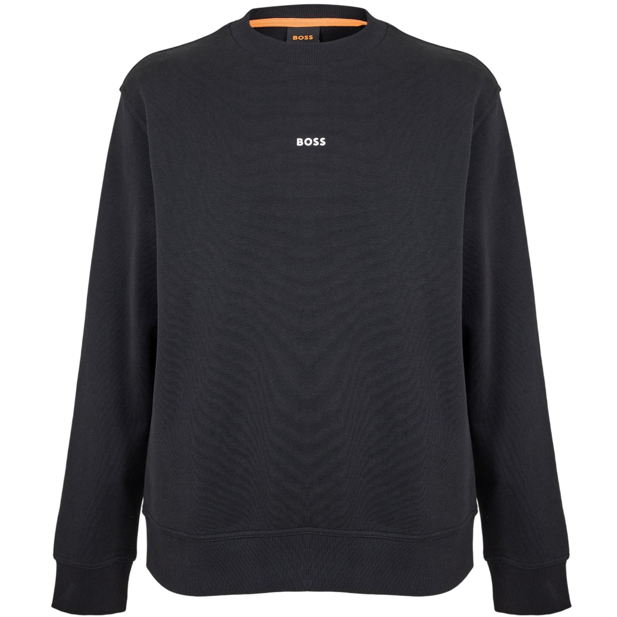 Boss Heren Wesmallcrew Logo Sweatshirt (Zwart)