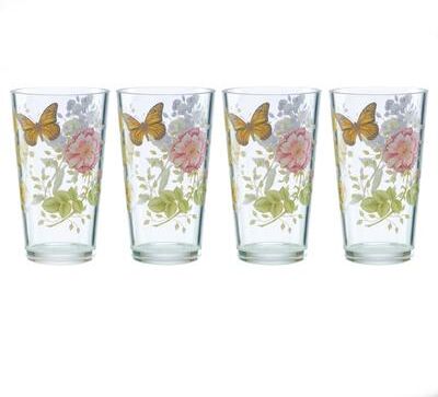 Lenox Butterfly Meadow Acrylic 4-Piece Highball Glass Set