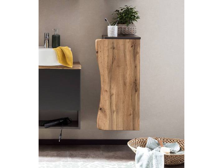 Unterschrank Stubach I 30 x 79 x 35cm Braun/Grau/Graphit