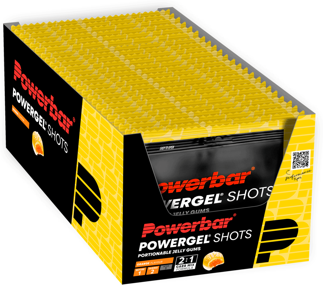 Powerbar Energiegel Shots Orange Box