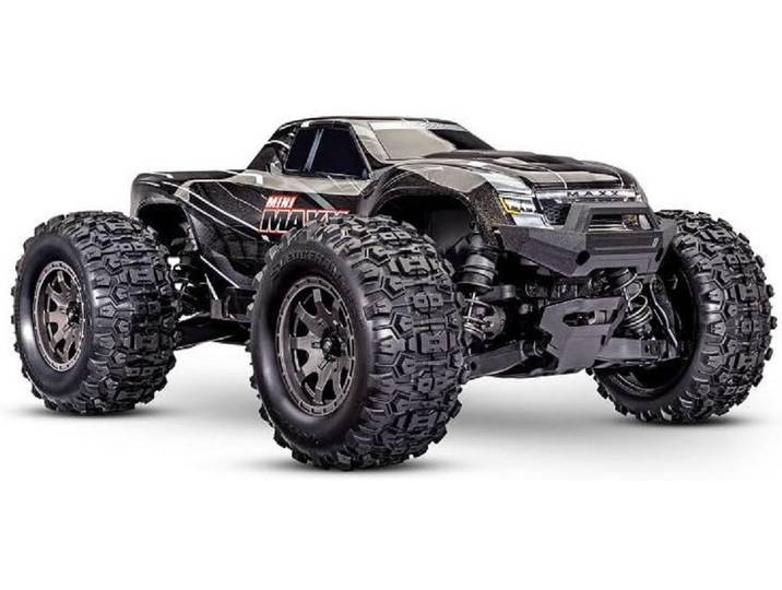 Traxxas Spielzeug-Auto Mini MAXX RTR TQ BL-2s Schwarz - USB-C Ladegerät / 2s LiPo, (3-tlg)