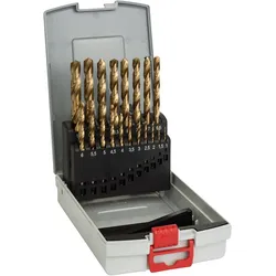 Bosch Metallbohrer-Set HSS-TiN (Titan-Beschichtung), ProBox, 19-teilig, 1-10 mm - 2608587015