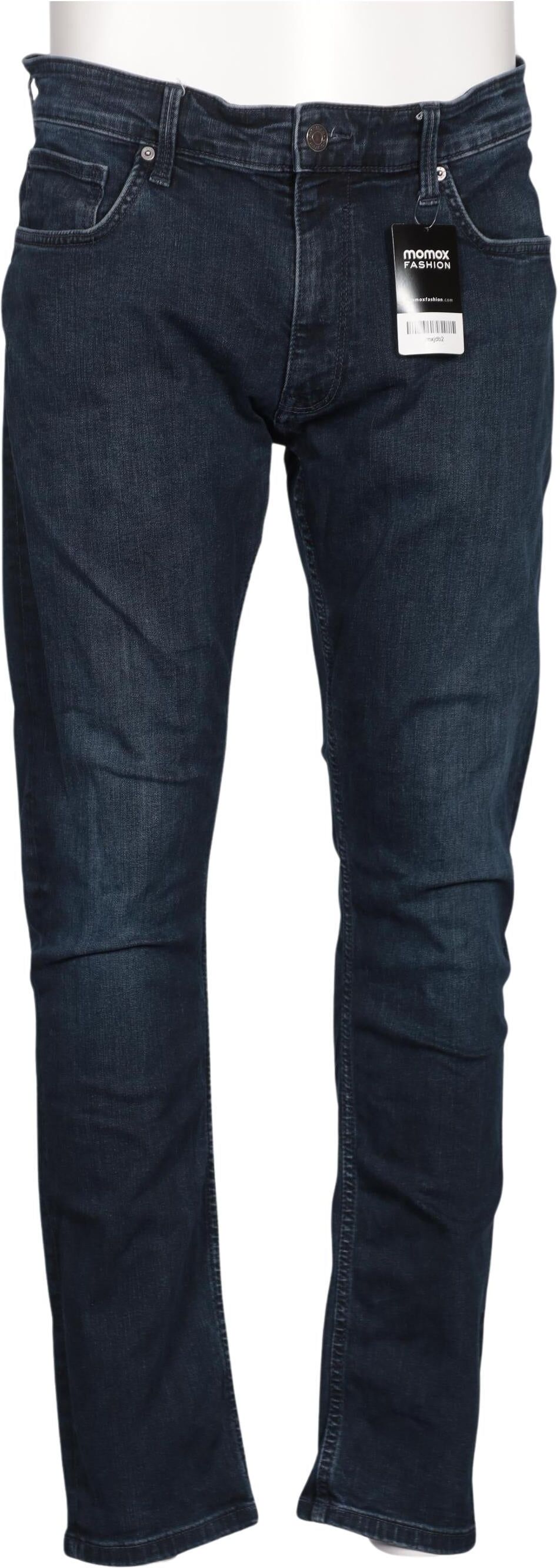S. Oliver Herren Jeans, Marineblau, Gr. W36, Leder / Elasthan / Baumwolle - Second Hand