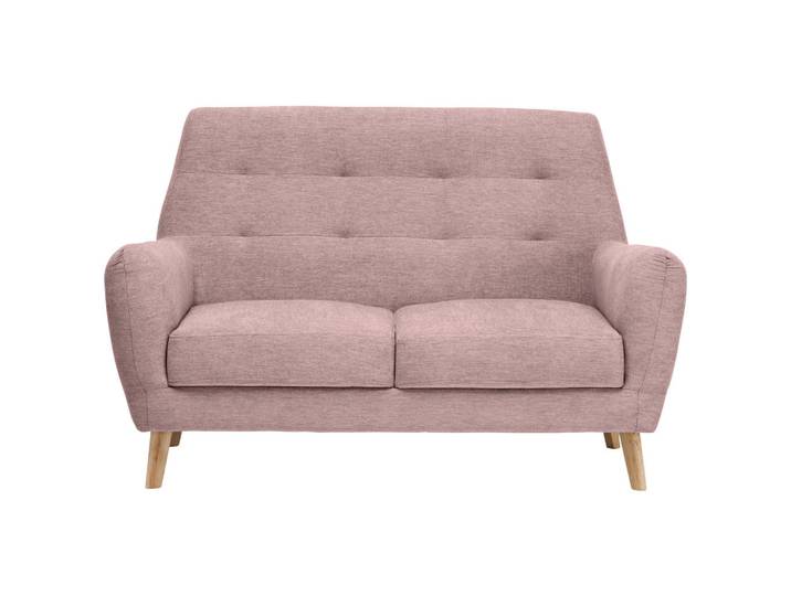 Carryhome 2-Sitzer-Sofa, Rosa, Holz, Eiche, massiv, 160x105x84 cm, Typenauswahl, Rücken echt, Wohnzimmer, Sofas & Couches, Sofas, 2-Sitzer Sofas
