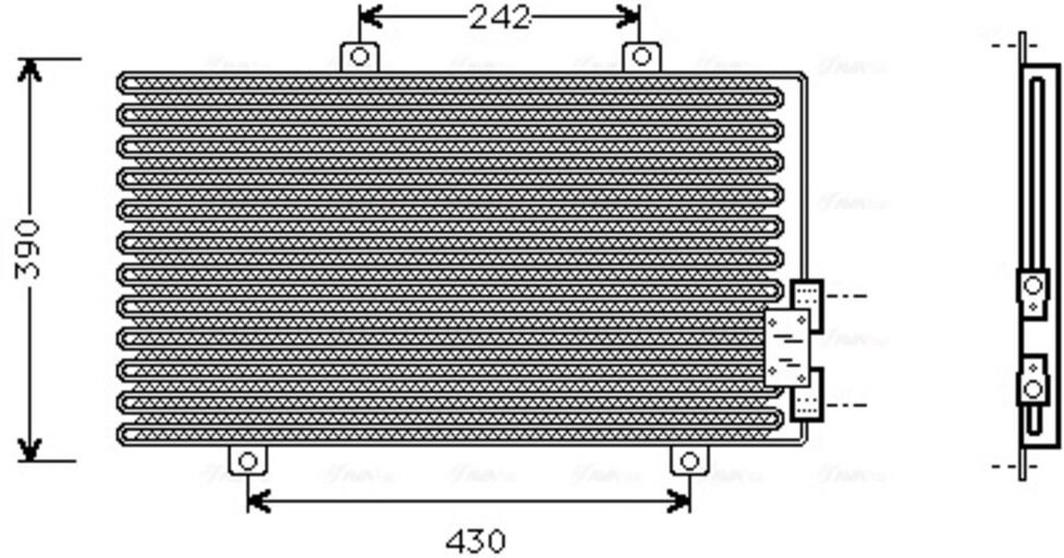 Condenseur, climatisation AVA COOLING AL5063