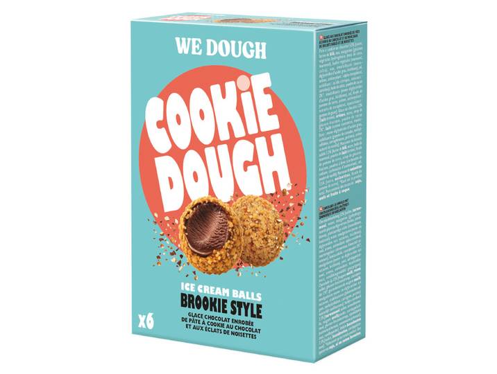 Boules de glace saveur brownie-cookie x6 180 g