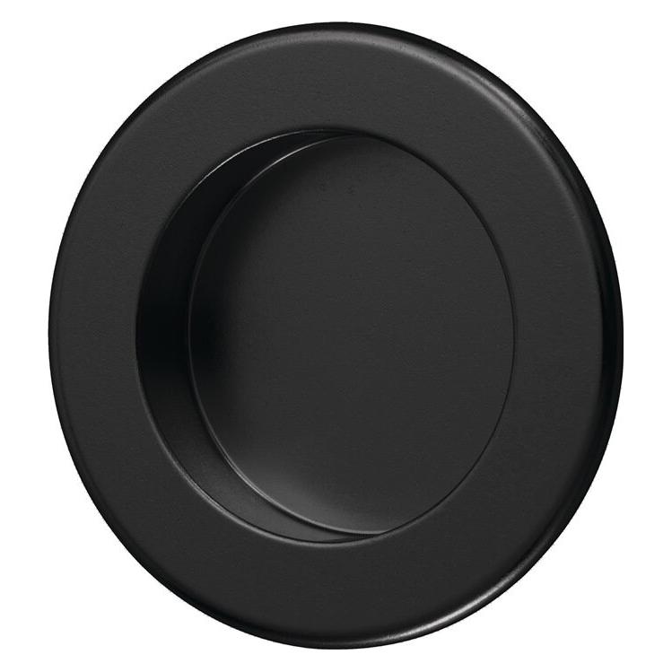 Hermeta Muschelgriff Aluminium schwarz pulverbeschichtet rund Einlass-Ø 50 mm (4555-70E)