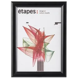 Paperflow Klapprahmen UV-stabile Antireflex-Folie DIN A3 schwarz, 32.8x45.2x1 cm