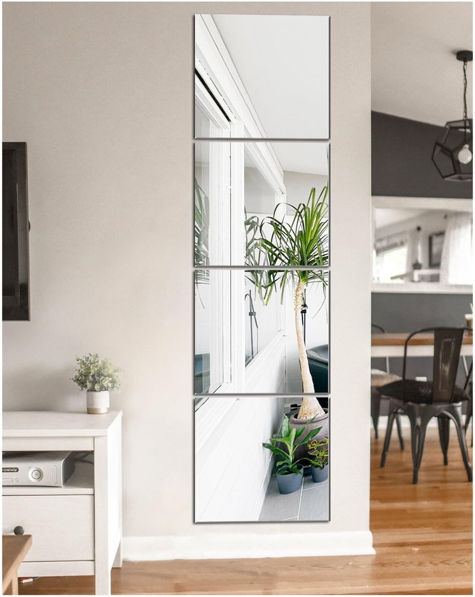 Zelfklevende spiegeltegels voor wanddecoratie