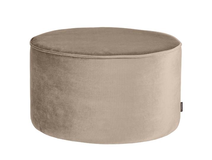 Polsterhocker Tiset 60 x 36cm Beige/Khaki