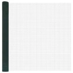 vidaXL Geschweißter Drahtzaun Grün 1,6 x 10 m Stahl