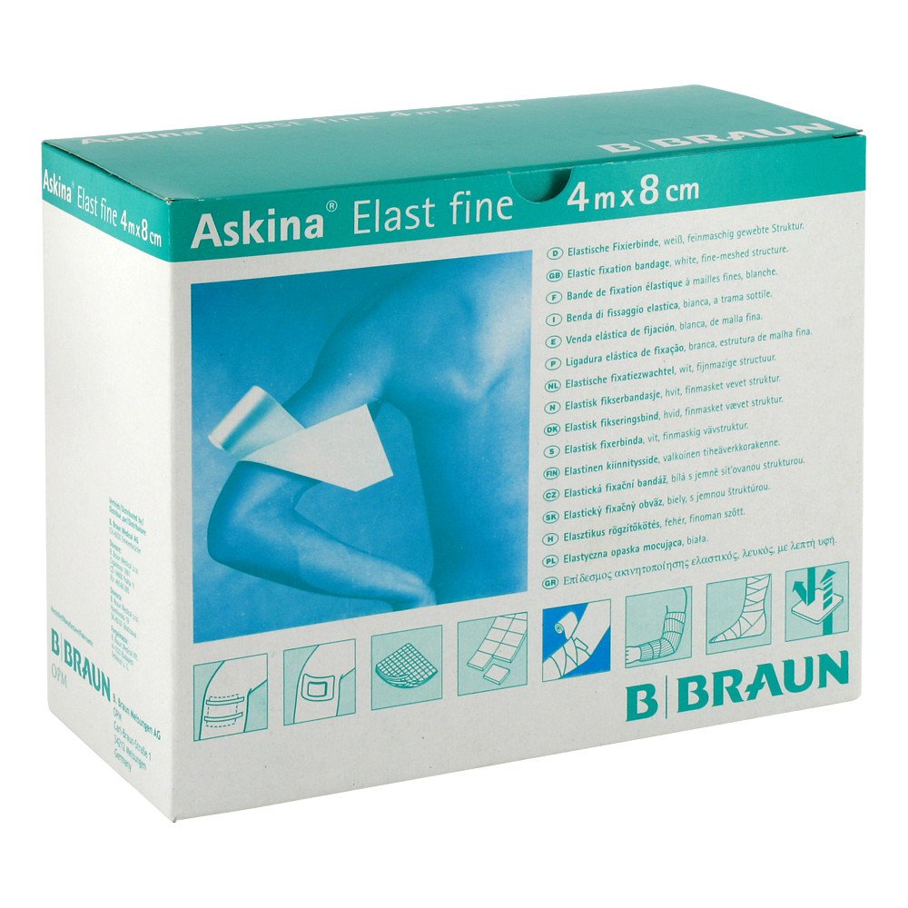 B. Braun Melsungen AG Askina Elast Fine Binde 4mx8cm lose 06338651