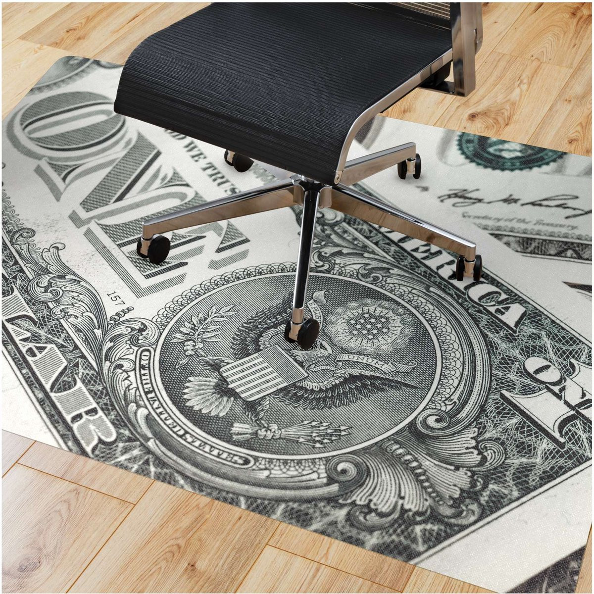 ANRO Dollar Vloerbeschermingsmat voor bureaustoel, 120 x 180 cm