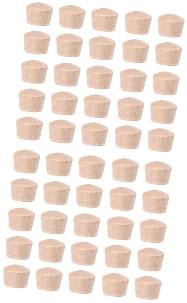 300 stuks Houten Pluggen voor Meubels Afwerken - Beige