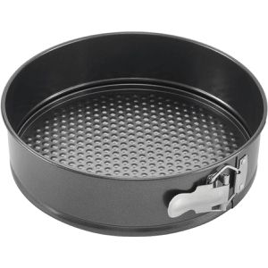 Metaltex Backform Superior 220604038 mit Flachboden, aus Stahl, Ø 24 cm, schwarz, antihaftbeschichtet, Springform