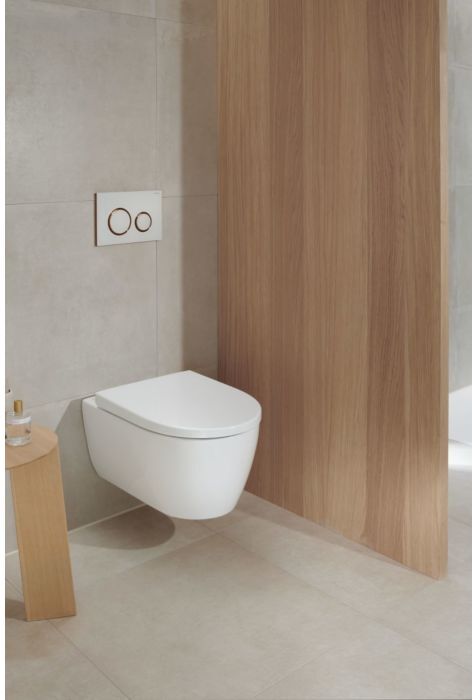 Geberit iCon WC-Set mit WC-Sitz spülrandlos 501664008 36x53 cm, weiß KeraTect