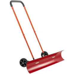 VEVOR Schneeschaufel auf Rädern,  955 mm Schneeschieber mit bidirektionaler Klinge, 90° verstellbarer Griff, Schneeräumer aus Kunststoff, Schneepflug, Schneeschippe zum Reinigen der Einfahrt