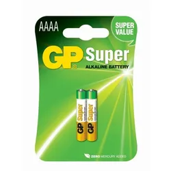 Gp Batteries 1X2 Batterie Super Alkaline Aaaa 03025Ac2