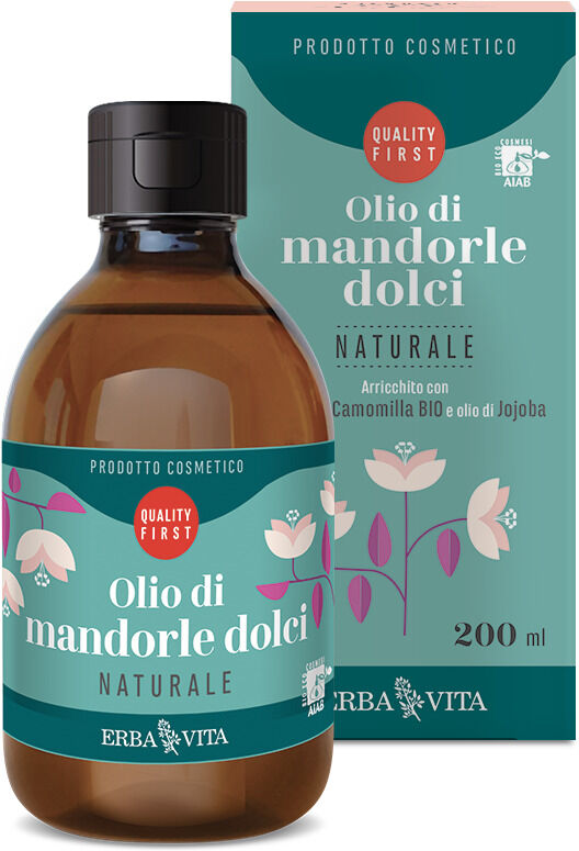 Erba Vita Olio di Mandorle Dolci Naturale, 200 ml
