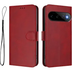 Cover-Discount Google Pixel 11 / Pixel 11 Pro - Glänzendes Hüllen Etui mit Handschlaufe (Google Pixel 11, Google Pixel 11 Pro), Smartphone Hülle, Rot