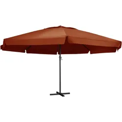 Helloshop26 - Outdoor-Sonnenschirm mit Aluminiummast 600 cm Terrakotta  02_0008241