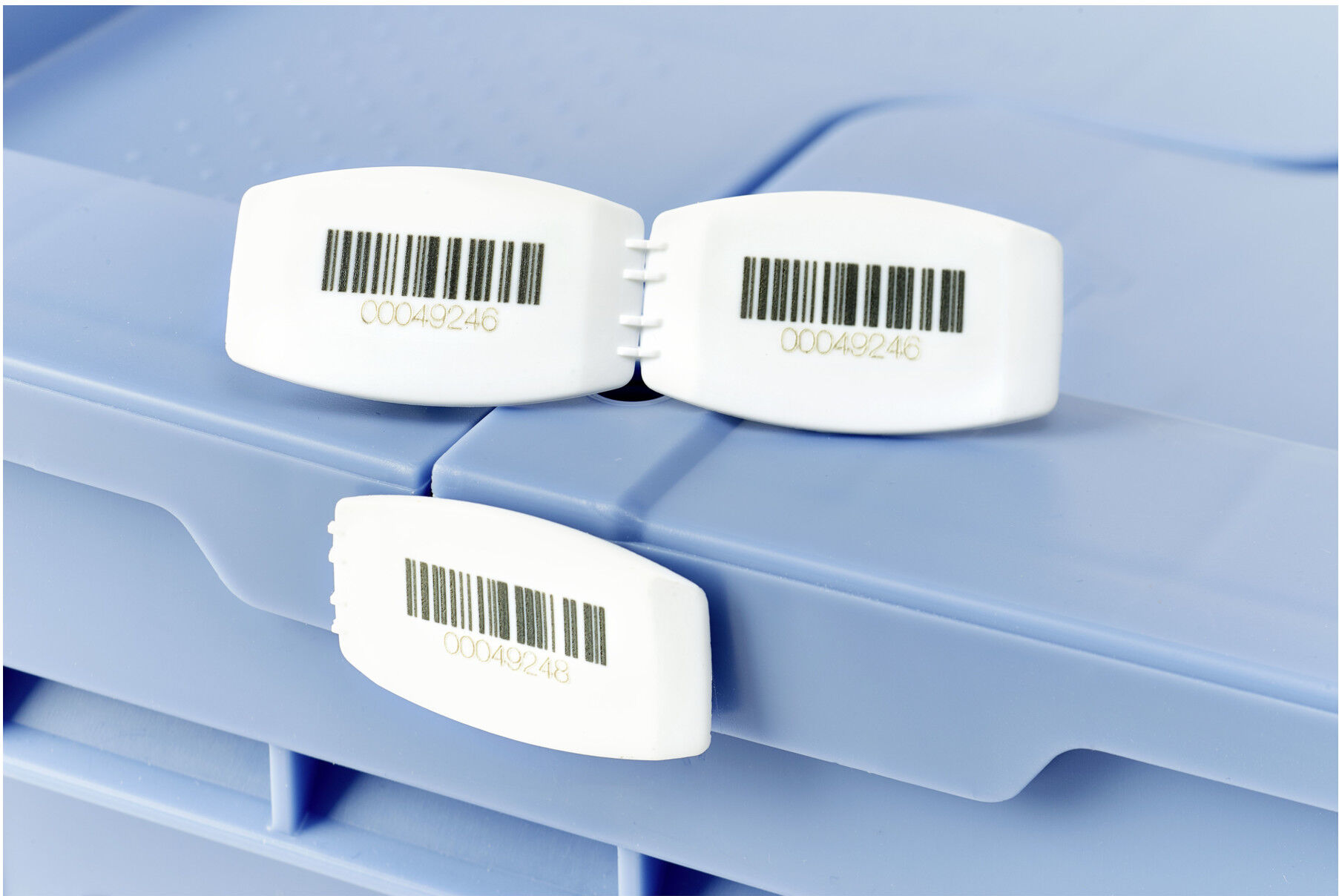 Bito Plombe Paar MBP32-1 L laserbeschriftet mit Barcode, weiß (31550)