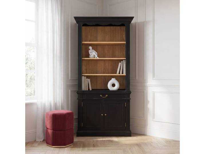 Bibliothèque noire, L105 cm