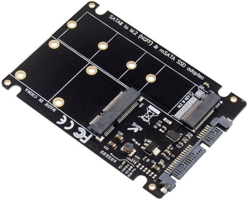 Microconnect 2.5" SATA to M.2 (NGFF) or mSATA SSD Adapter