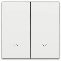 Niko Züblin 154-31006 Abdeckung für elektronischen Doppel Rollladenschalter, white coated 15431006