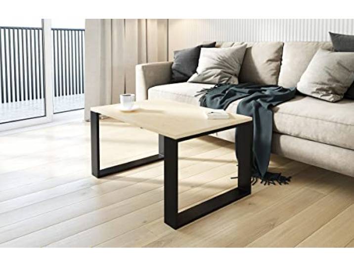AKKE Couchtisch Wohnzimmertisch Beistelltisch Tisch Für Wohnzimmer Ahorn 65 x 65 x 55