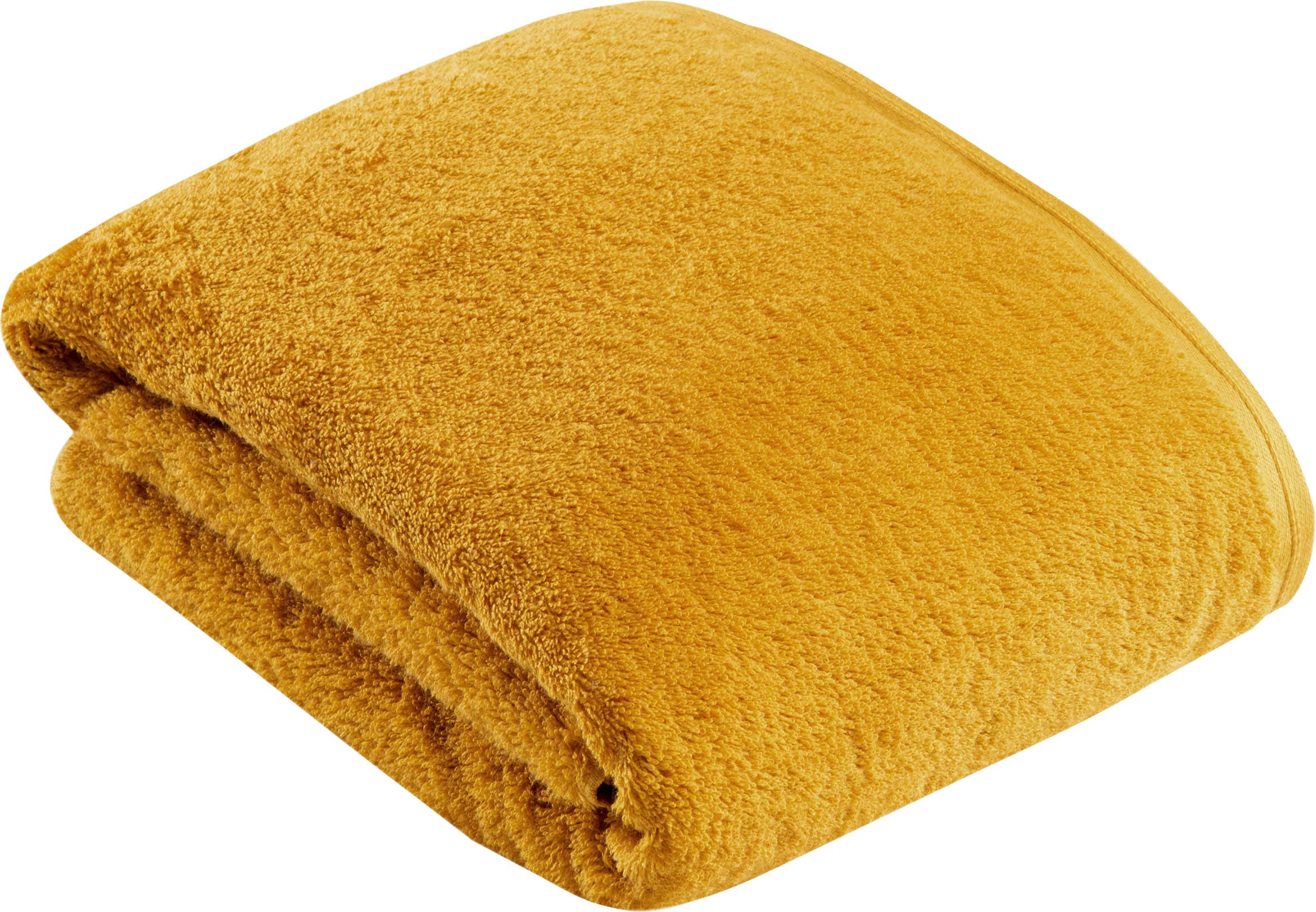 Badetuch VOSSEN "Vegan Life", gelb (salamander), B:100cm L:150cm, Webfrottier, Obermaterial: 100% Baumwolle, Handtücher, Badetuch, 100% vegan salamander B/L: 100cmx150cm, 1 Stk., Webfrottier