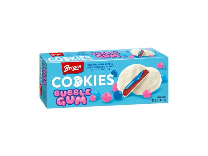 BERGEN Cookies saveur chewing-gum - 128 g