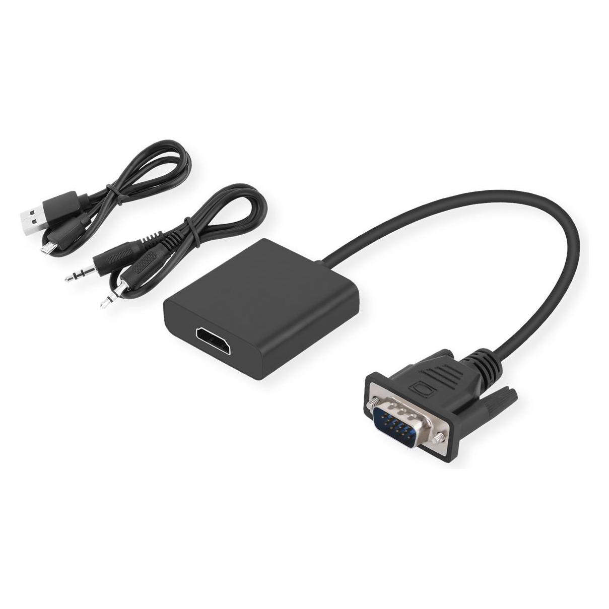 Secomp STANDARD Adapterkabel VGA+Audio zu HDMI (VGA, HDMI) (S3211)