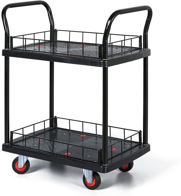 B2B Partner Etagenwagen, 2 Regale, 150 kg, 585 x 410 mm