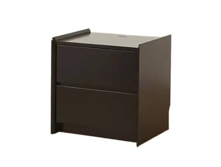 xiuling4568 Stehtisch Bein Lagerung Nachttisch Möbel Geräumige Arbeitsplatte Schwarz Weiß Grifflose Schubladen Boden(Black)
