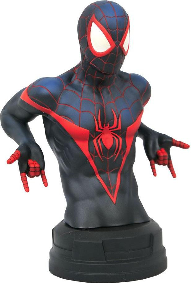 Merc Marvel Comic Miles Morales Buste Figur, 18 cm, PVC, Diamond