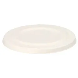 Papstar 400 Deckel für Suppenbecher, Zuckerrohr `pure` Ø 14 cm weiss