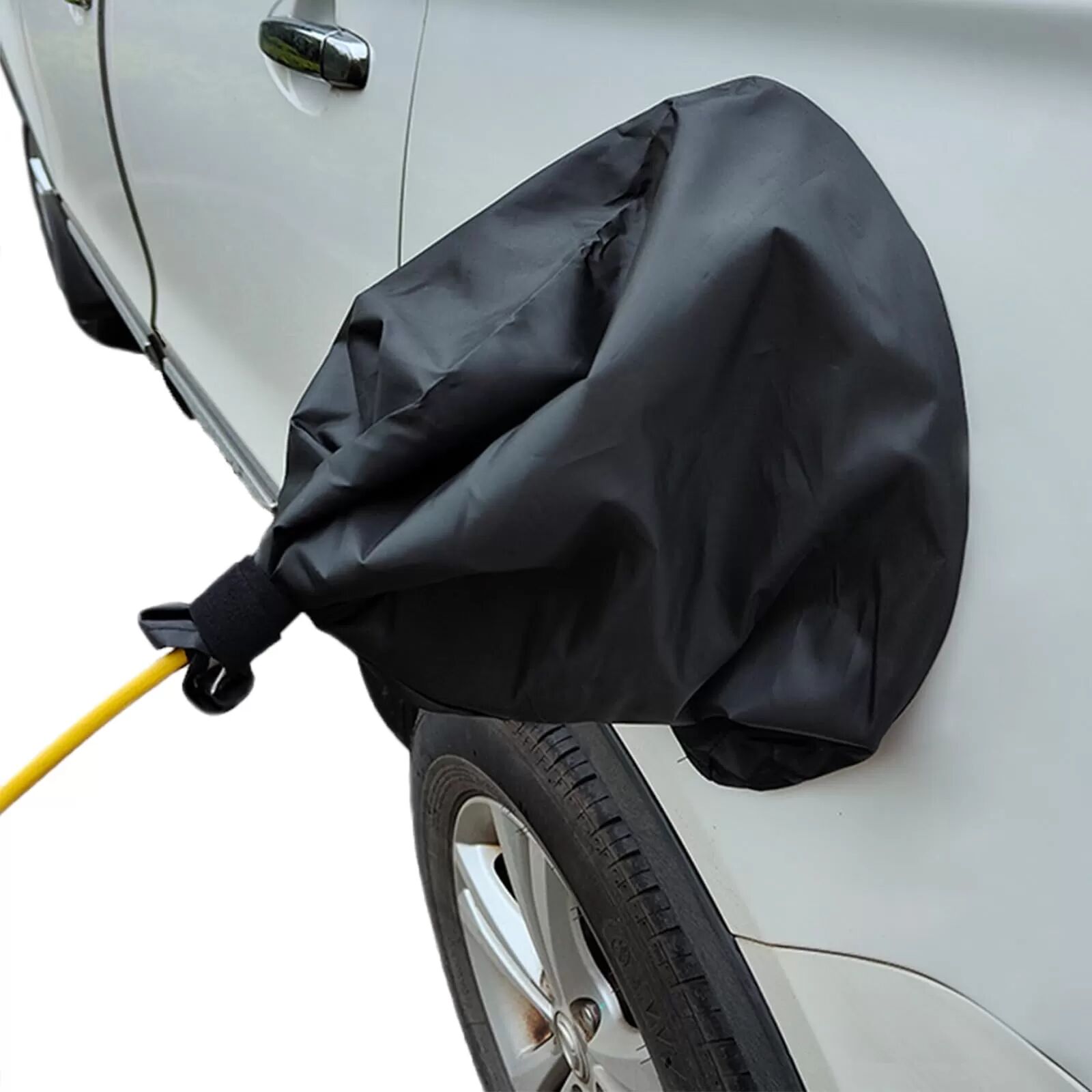 INF Magnetischer wasserdichter Schutz für Ladesteckdosen an Elektroautos Schwarz