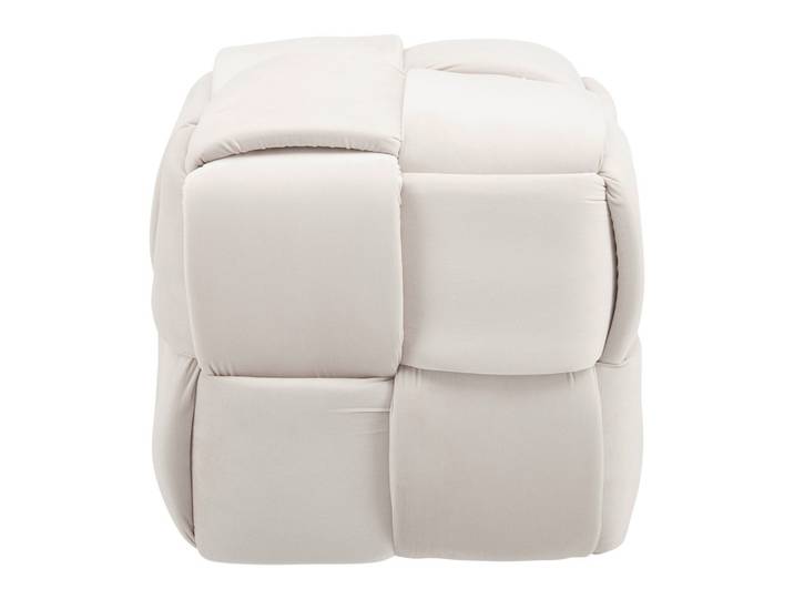 Hocker Ella Beige Samt