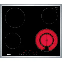 Neff N 70, Elektrokochfeld, 60 cm, Schwarz, Mit Rahmen aufliegend, T16SDF9R0