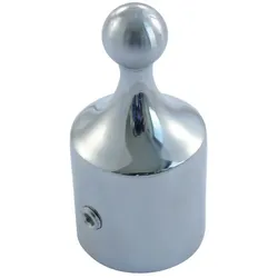 Rohrendkappe mit Kugelkopf-Gelenk, A4, für Rohr 22mm